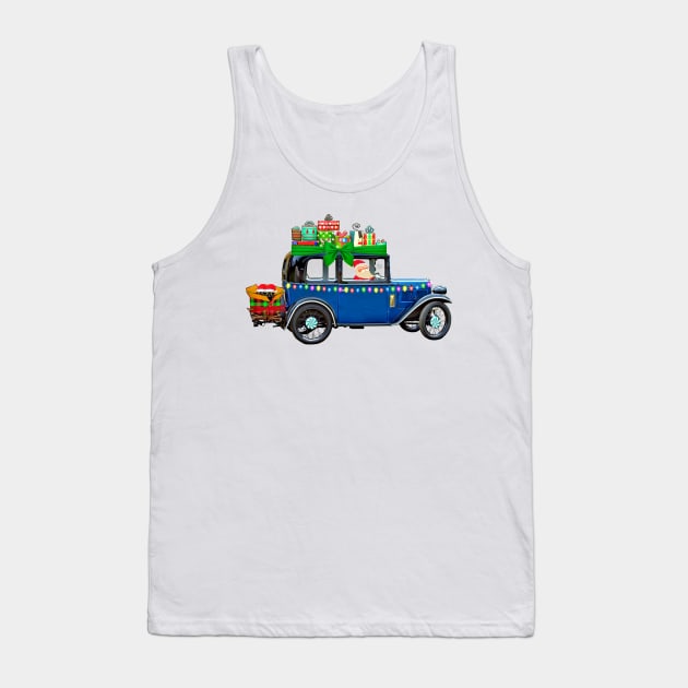 Classic Christmas Vintage Car T-Shirt Tank Top by sabrina.seeto@gmail.com